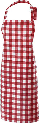 REDBEST Schürze Baumwolle rot Größe 75x90 cm