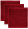 möve Superwuschel Seiftuch 30 x 30 cm aus 100% Baumwolle, ruby 3er Set