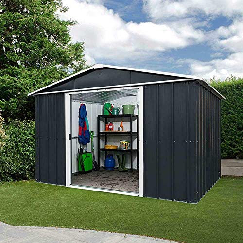 Yardmaster Castleton 10x8 Apex Metal Garden Shed - Assembly Service Available
