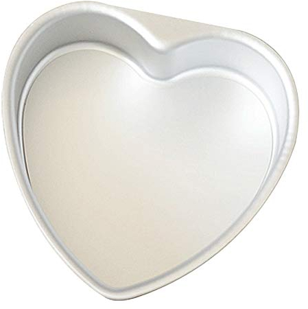 BESTonZON Alluminio Torta a forma di cuore Pan, stampo per cottura al cioccolato antiaderente con fondo estraibile