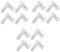 Sash Jammers for UPVC Composite Doors Windows Extra Security Locks White Strong Zinc Cast Alloy Blocker Jammer 12pcs
