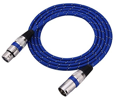 Tihebeyan XLR Cable, 3Pin XLR Male to Female Adapter Mic Microphone Balanced Cable Mic Patch Cable XLR Jack Extender Cord XLR Audio Cable for Microphone Mixer Preamp(1.8M)
