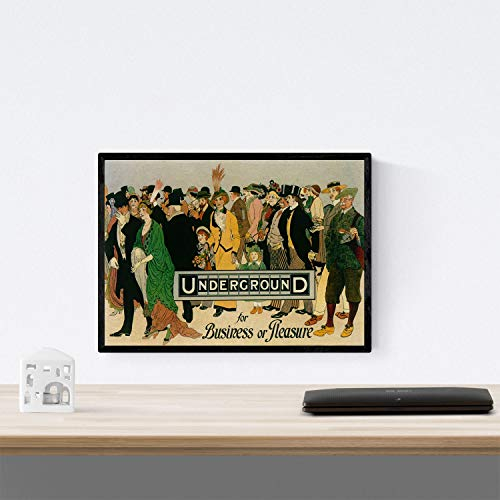 Nacnic Vintage Poster Vintage Poster Europa. London Underground, 1913. Größe A4