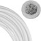 FASTON PVC Drahtseil 5/7 mm 7x7 weiss Edelstahl A4 V4A (100 Meter) ummantelt Stahlseil Drahtseile Edelstahldrahtseile