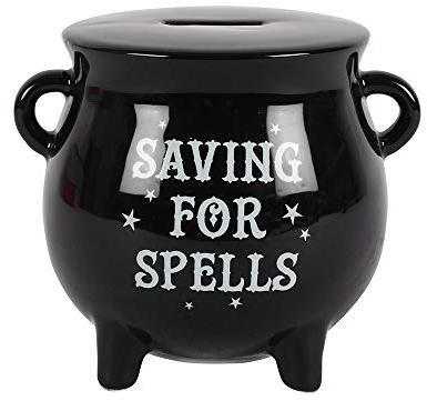 Cauldron Money Box, Spardose im Hexenkessel Design