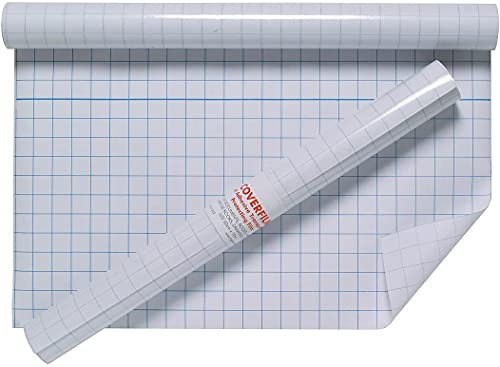 1ABOVE Rouleau de Couverture de Livre en Plastique Transparent de qualité (50 cm x 10 m)