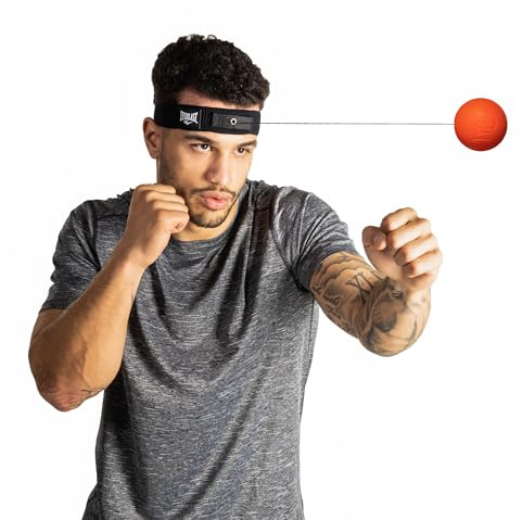 Everlast Powerlock Reflexball, Boxen, Reaktion, Koordination, Training | Punchingball, Reaktionsball, verstellbares Stirnband, Kickboxen, MMA, Erwachsene, Kinder