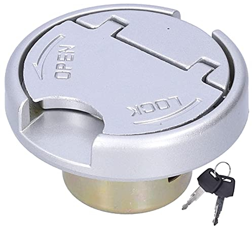 Tankdeckel, Tankverschluss Deckel mit Schlüsseln Edelstahlteile Universal für Roller Motorrad