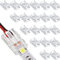 RUNCCI-YUN 20pcs 2 Pin 10mm Conector de Tira LED,Conector rápido de luz de Cinta LED conectores led sin Soldadura para Tira LED monocromática SMD 5050/5630 de 10mm Ancho
