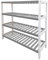 1ABOVE Bamboo Shoe Rack, Plant Rack, Perfect for Corridor, Living Room, Bathroom, Bedroom, Hallway or Small spaces- White & Grey (4 TIER)