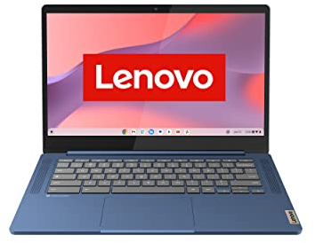Lenovo Chromebook IdeaPad Slim 3 | Écran Full HD 14 | MediaTek Kompanio 520 | 4 Go de RAM | SSD 128 Go | Carte graphique ARM Mali-G52 | Chrome OS | QWERTZ | Bleu | 3 mois Premium Care