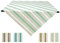 Lashuma Tischtuch 80x80 cm grün gestreift, Mitteldecke Vintage Stil, Tischwäsche Outdoor