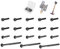 KiimSin 18pcs Set di Viti per Dyson V6 V7 V8 V10 V11 SV09 SV10 SV11 SV12 SV14 aspirapolvere, Viti Phillips universali + Vite T8 + Vite Lunga T8 per soffiatore a ciclone, Vite di Batteria Power Pack