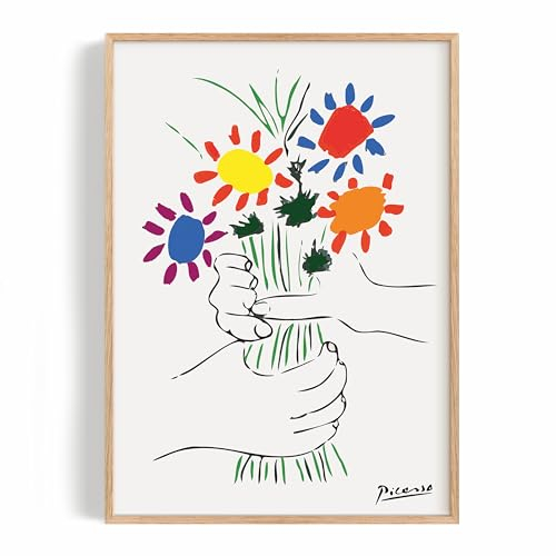 1M® Bilder - stilvoller Kunstdruck für dein Zuhause - Zimmer Deko Wohnzimmer & Schlafzimmer - moderne Wanddeko für schöne Wände - Poster - Wandbilder Made in Germany (Pablo Picasso, DIN A3)