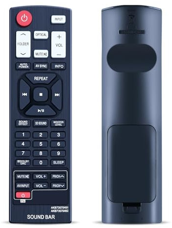GOUYESHO Télécommande de Rechange AKB73575401 pour LG Sound Bar NB2520A NB3520A NB2430A NB2530A NB3530A NB3531A NB4530A pour télécommande LG