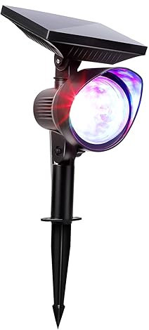Happyyami Rotierender Solarprojektor Mit Wasserschutz Für Bunte Gartenbeleuchtung Led Projektion Für Outdoor-dekoration Für Feste Und Feiern
