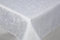 Betz Edle Jacquard Tischdecke 100% PolyesterGröße 160 x 220 cm Form oval Farbe weiß