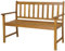 KOMFOTTEU 2 Sitzer Gartenbank, Sitzbank aus Akazienholz, Außenbank mit Rückenlehne und Armlehnen, Parkbank bis 360 kg belastbar für Balkon Garten Terrasse, Natur (122x56,5x86cm)