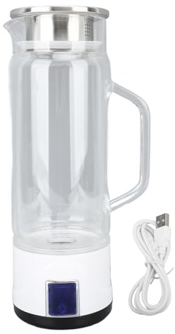 Hydrogen Water Maker Flasche, 1000ml 1000 bis 1500ppb Wasserstoff-Wasser-Ionisator Wasserstoffreicher Wassergenerator Wasserstoff-Wasserflaschen-Generator für Haus, Fitness, Büro