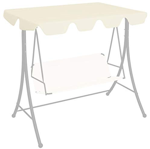 Home Outdoor Sonstiges Ersatzdach für Gartenschaukel creme 188/168x145/110cm
