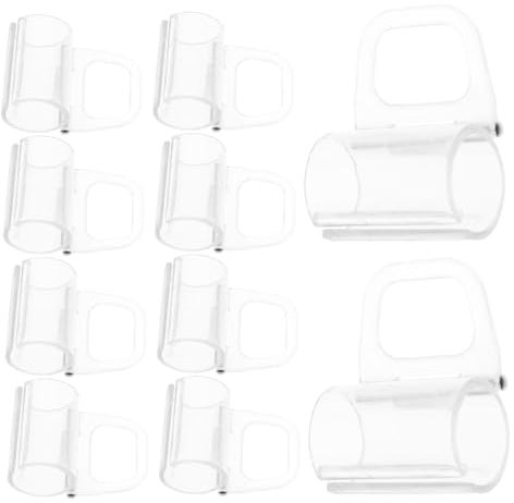 CORHAD 10pcs Roller Shade Pulls for 20mm Diameter Rod, Cordless Blind Pull Handles, Window Roller Shade Parts Accessories for Home and Office Curtains