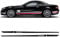 2 Stück Edition AMG Autotür-Seitenstreifen-Rockaufkleber Vinyl-Aufkleber, für M=ercedes B=ENZ SL-Klasse R230 R231 SL500 SL350 Zubehör