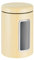 Wesco Vorratsdose Classic Line in der Farbe mandel, pulverbeschichtetes Stahlblech, 2 Liter Volumen, Sichtfenster aus Acryl