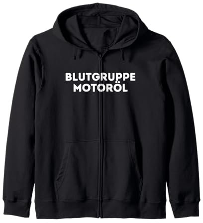 Blood Group Engine Oil Werkstatt Must Have Autoliebhaber Kapuzenjacke
