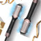 Webeauty [Dual Mode] Föhnbürste & Glättbürste, [4 in 1] Hohe Geschwindigkeit Warmluftbürste 110.000 U/min,schnelles Trocknen, Volumisieren, Glätten, Rundbürstenföhn (Schwarz-Gold)