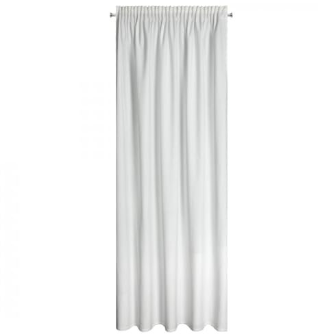 Design91 Samtvorhang ROSA Wohnzimmer Velours Blickdichte Vorhänge Velvet Schlafzimmer Samt (Weiß, 140 x 270 cm)