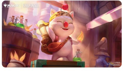 Ultra PRO - Final Fantasy x Universes Beyond Stiltzkin, Moogle Merchant Playmat for Magic: The Gathering | Card Game Playmat, Final Fantasy Collectibles, Desk Mat Mousepad