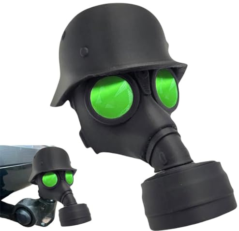 JUCHRZEY Abdeckkappe for Anhängerkupplung, Fun Gasmaske Helm Kappe AnhäNgerkupplung Lustig, Anhängerkupplungs Schild for Anhängerkupplungen Auto Trimmen, Anhängerkupplungs Abdeckung