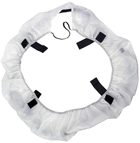 Foldable Video Softbox Diffuser Cloth Elastic Cover for 12Ring Light White