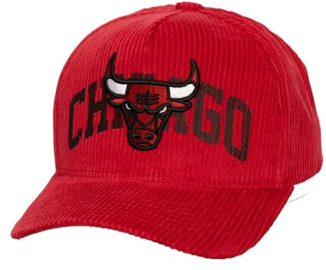 Mitchell & Ness NBA Arch Stamp Cord Snapback Cap Chicago Bulls red