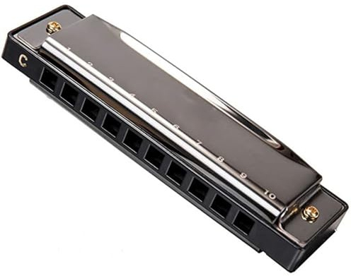 Akozon C-Ton-Mundharmonika für Anfänger – 10 Löcher, Tragbare Mundharmonika, Kleine Blasinstrumente für Studenten, Kinder und Erwachsene – Musikinstrumente/Blas- und Holzblasinstrumente/Folk und