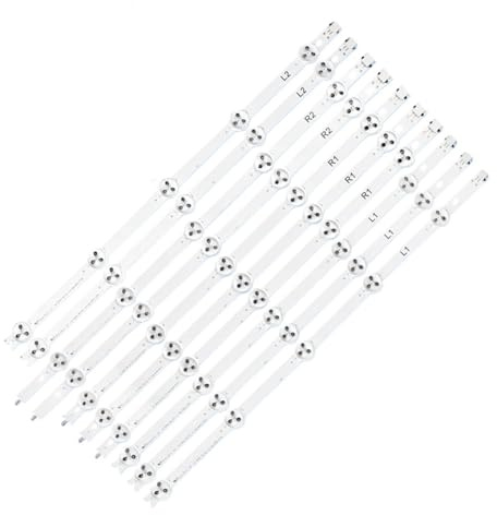 HCGX LED Backlight Strip for 42-inch TVs | 10-Piece Set | 820mm | 10 LEDs 3V | Compatible with 42LA620V 42LN540V & More