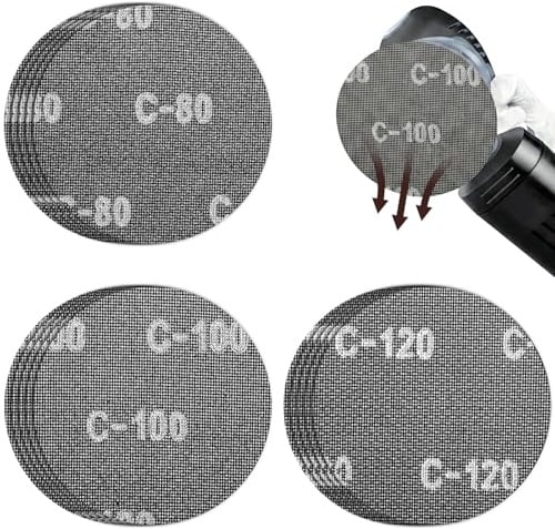 15 griglie abrasive, 225 mm, , carta vetrata da 225 mm, K80/K100/K120, 5 pezzi ciascuno, dischi abrasivi per levigatrice a giraffa, levigatrice a collo lungo, levigatrice da parete