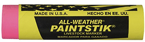 toutes saisons Paintstik marqueur de bétail, Flourescent Pink, 12