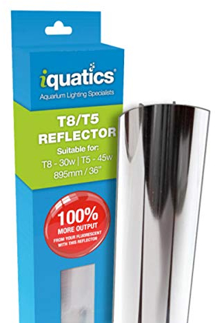 iQuatics Reflektor aus Aluminium, 30 W, T8, erhöhte Ausgangsleistung um bis zu 100%