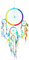 Dreamcatcher Regenbogen, bunter Traumfänger in verschiedenen Größen, Grösse:ca. 22 cm