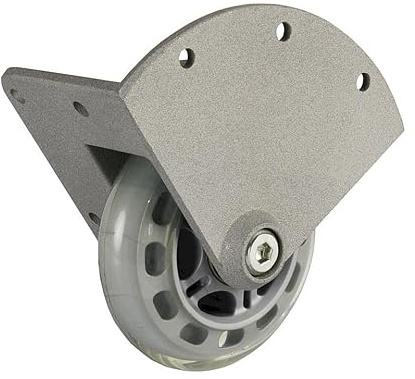 Adam Hall 37450 S - Einbau Eckrolle mit weichem Rad 75 mm