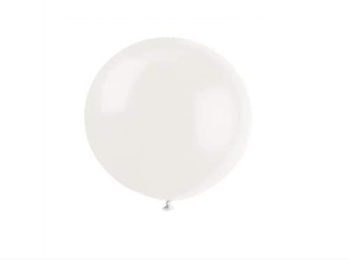Linen White Premium Latex Balloons (91cm) Pack of 6 - Perfect for Parties & Events