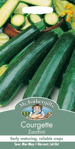 Mr Fothergills - Pictorial Packet - Vegetable - Courgette Zucchini - 20 Seeds