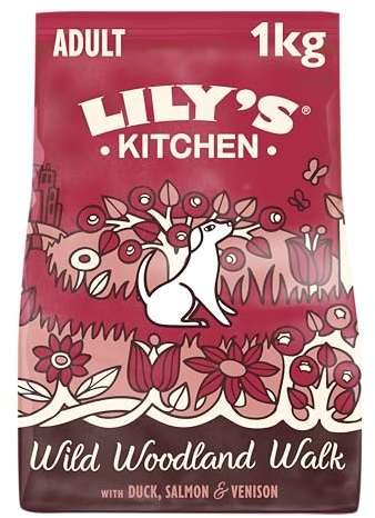 Lily‘s Kitchen Vollwertiges Trocken Hundefutter für ältere Hunde (4 x 1kg) Wild und Ente