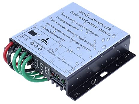 Luckxing Laderegler für Windkraftanlagen - Windkraftgenerator 500W - Effizienter Controller-Spannungsregler für 12V/24V Windkraftanlagen