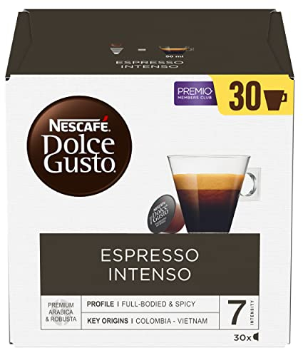 Nescafé Dolce Gusto Espresso Intenso, Café en Capsules, 30 Capsules