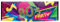 Amakando Stoffbanner Achtziger - 74 x 220 cm - 80er Jahre Party Banner Deko Transparent Textilbanner Mottoparty Spruchband Disco 80er Jahre Party Banner