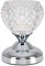 MiniSun | Modern Silver Chrome and Glass Touch Table Lamp | Table Lamps, Home Décor & Improvement Essential | Includes 3W LED Bulb [3000K Warm White]
