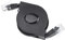 Cavo Ethernet CAT 6 ultra piatto, regolabile retrattile CAT6 RJ45 lan cavo di rete patch schermato piatto Ethernet (1M)