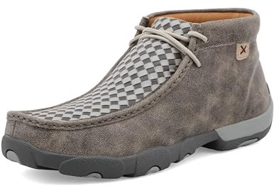 Twisted X Herren Chukka Loafer & Slipper, Gewebt, Grau und Grau, 41 EU